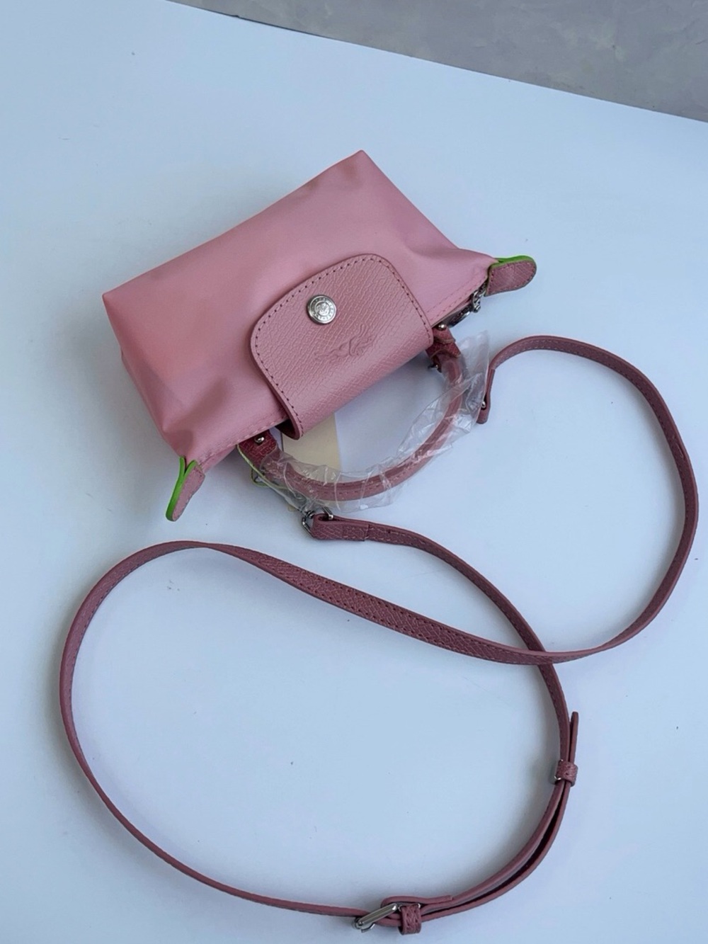 Longchamp Pink Small Le Pliage Crossbody Bag - Picture 4 of 9